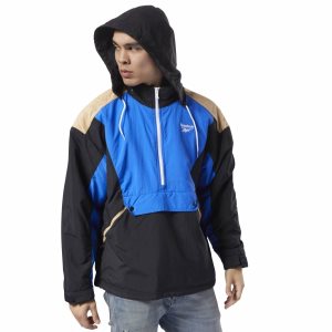 Reebok Classic Vector Unisex Anorak Sweatshirt Herren - Schwarz - DE 612-AGB